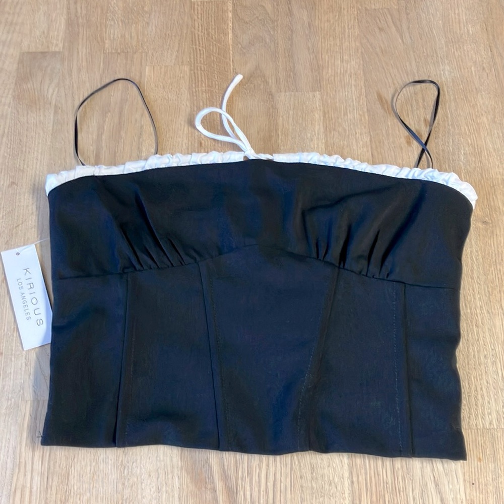 Y2k Black top corset Size:M juniors